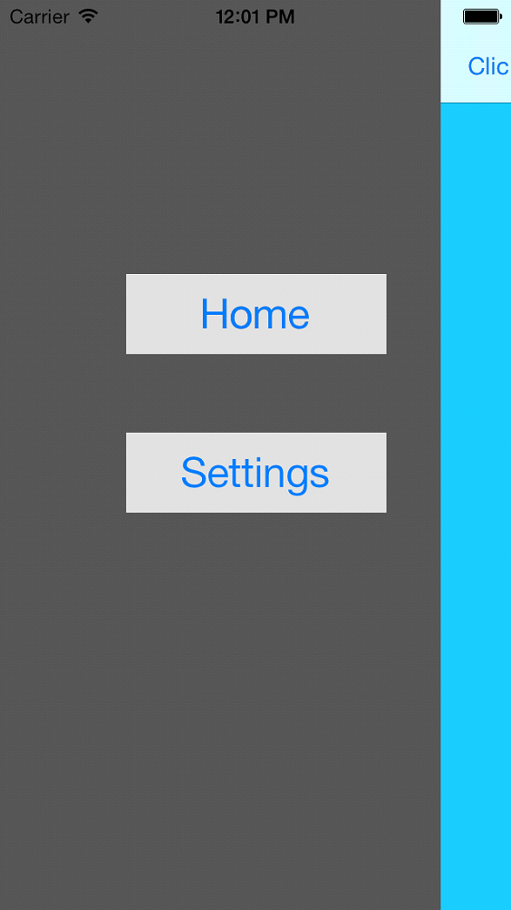 iOS Using Sliding View Controller