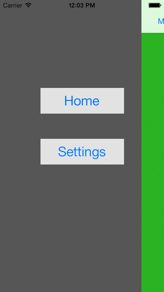 iOS Using Sliding View Controller