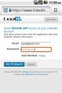 android linkedin connectiviy