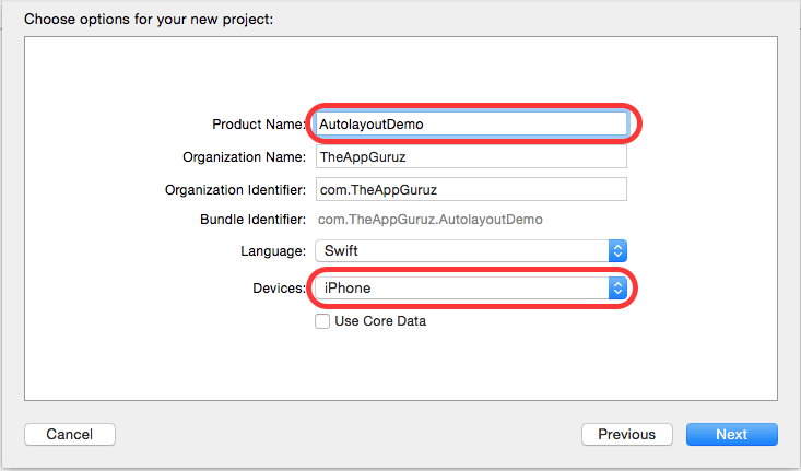 auto layout demo