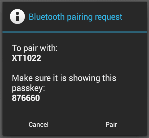 bluetooth pairing in android