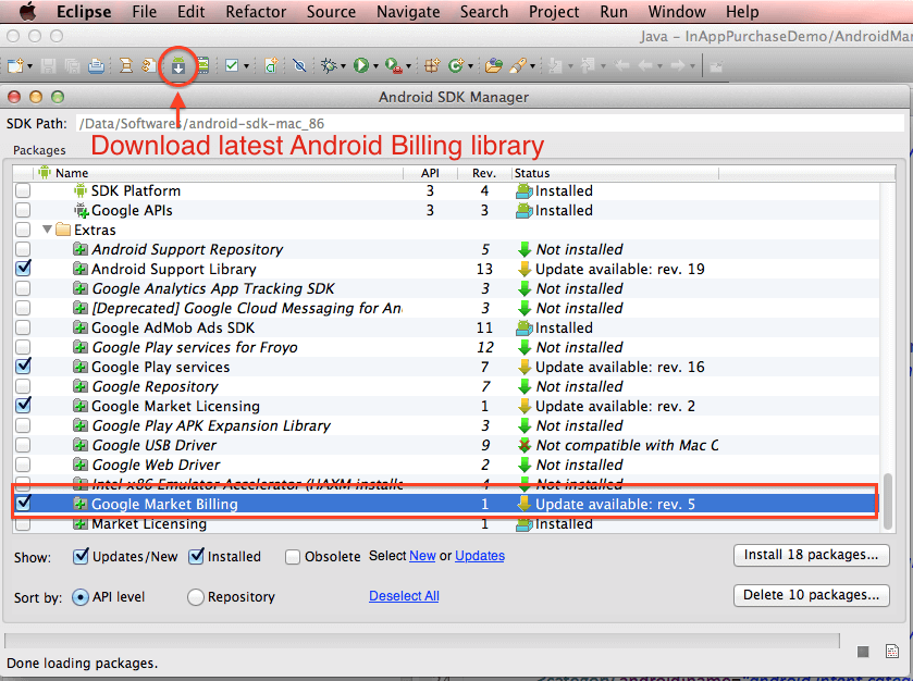 download latest android billing library