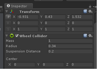 inspector wheel colliders