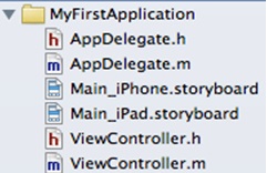 listed files