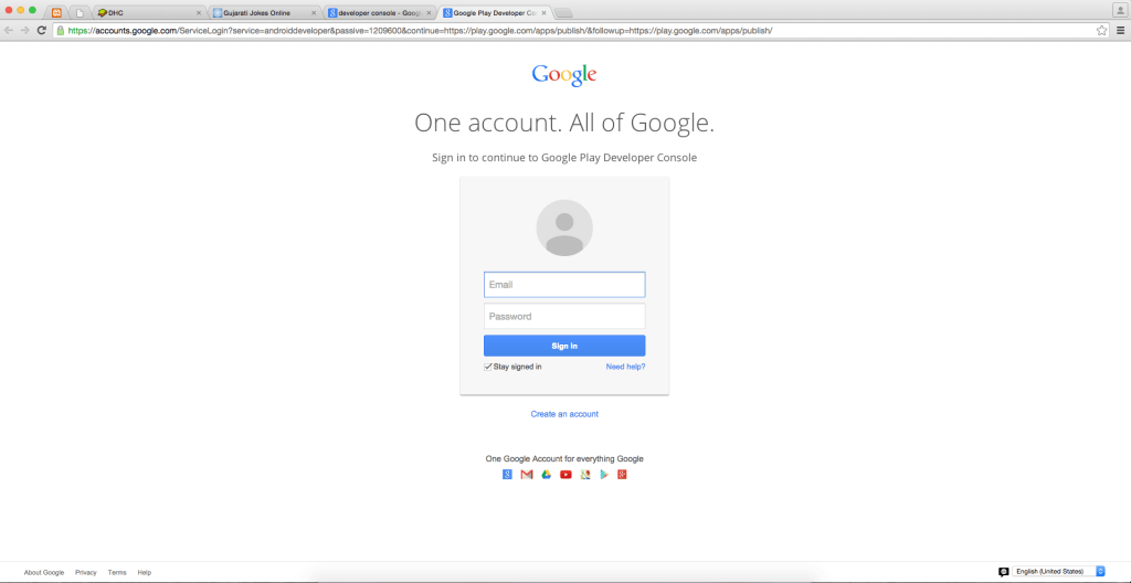 logging-into-google-developer