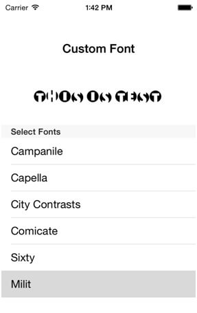 ios font ttf for android