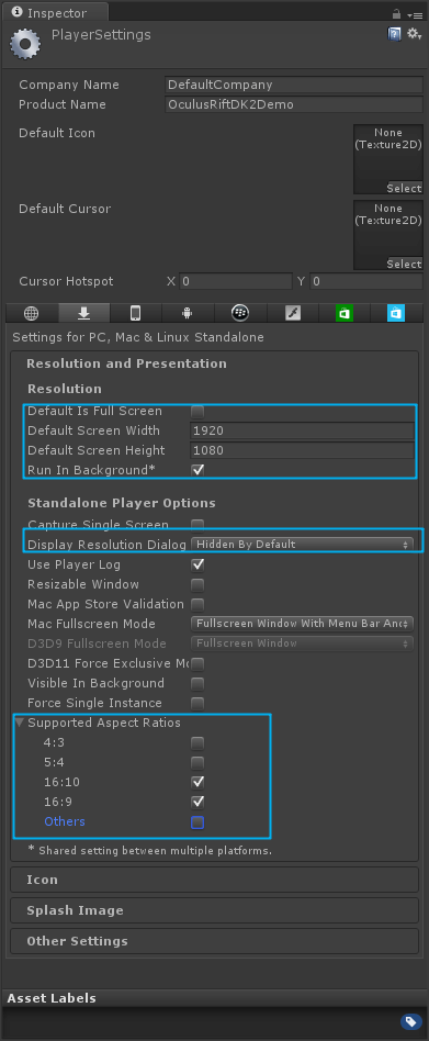 player-settings