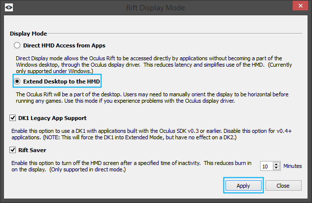 rift-display-mode
