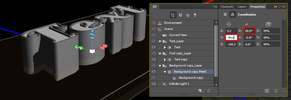 select-3d-layers-and-then-plane-mesh