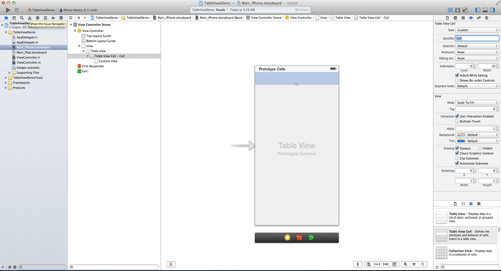 set its reuse identifier cell