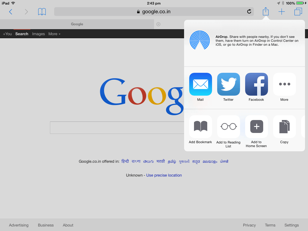 tap-on-share-button