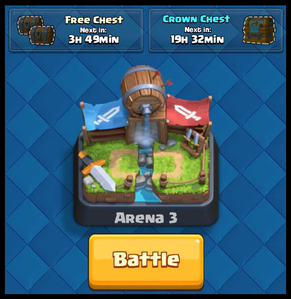 Clash Royale free chest after 4 hours