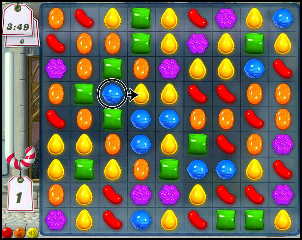 Successful game Candy Crush Gameplay