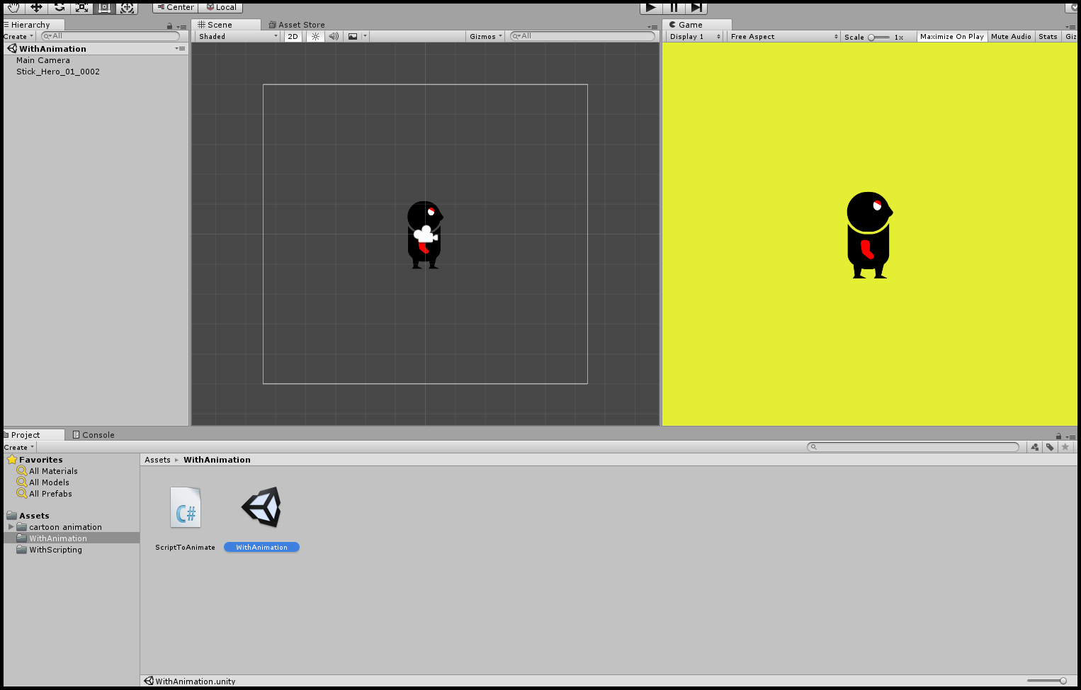By animation and animator controller scean setup in Sprite Sheet Animation
