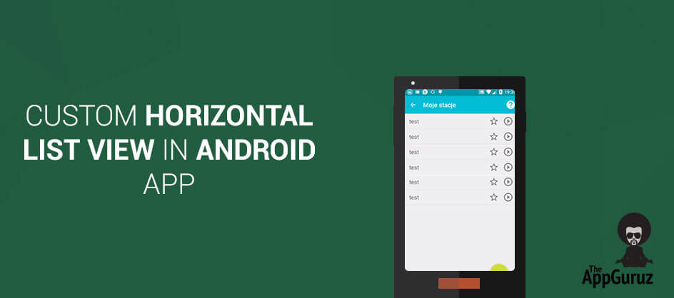 android studio listview horizontal