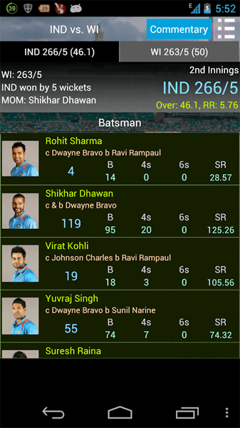 Cricket Live Score - iOS App by The App Guruz