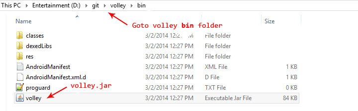 go_to_volley_bin_folder
