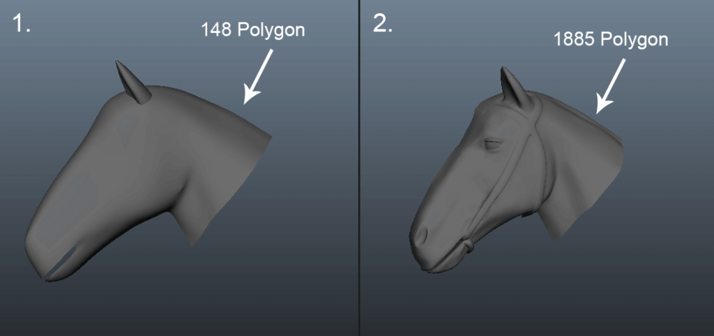 low-poly-and-high-poly-model